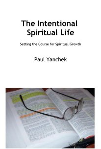The Intentional Spiritual Life book cover