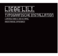 Liebe Lili, book cover