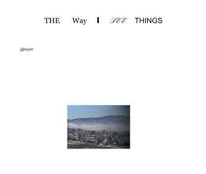 THE Way I SEE THINGS book cover