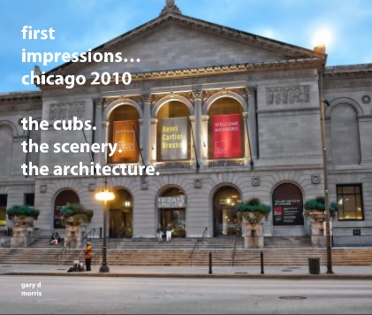 first impressions… chicago 2010 the cubs. the scenery. the architecture. book cover