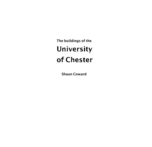 University of Chester nach Shaun Coward anzeigen