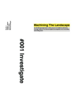 Machining The Landscape book cover