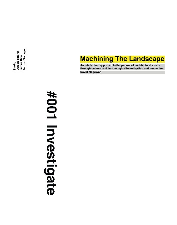 View Machining The Landscape by David McGowan