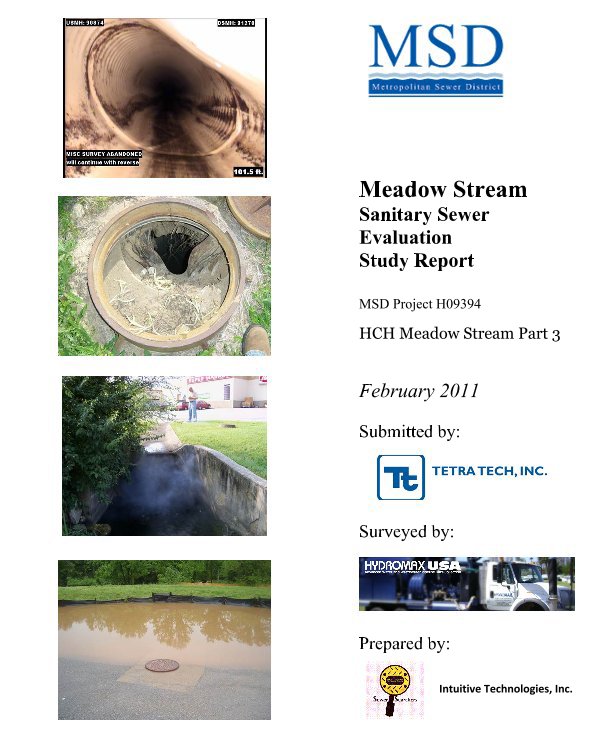 Bekijk Business - Meadow Stream Sanitary Sewer Evaluation Study Report op Intuitive Technologies, Inc.