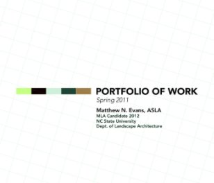 MEvans Portfolio 2011 book cover