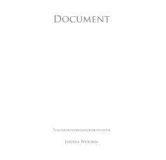 Document- Theonehundredandfortyforth book cover