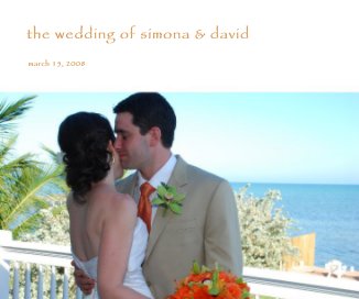 the wedding of simona & david book cover