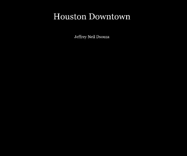 View Houston Downtown by Jeffrey Neil Dsouza