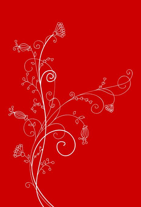 View Red Floral Swirl by solarhalo