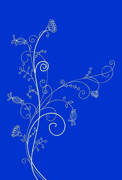 Visualizza Cobalt Floral Swirl di solarhalo