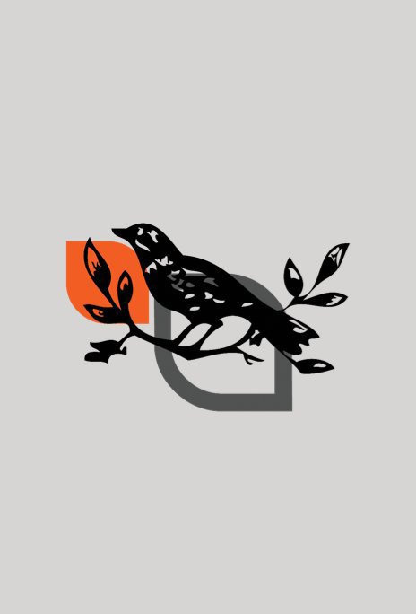 Bekijk Orange Blossom Blackbird (Heather Gray) op solarhalo