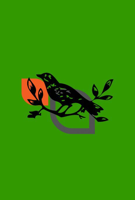 Ver Orange Blossom Blackbird (Green) por solarhalo