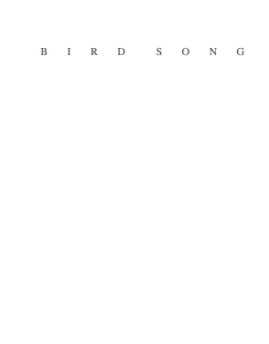 Bird Song book cover