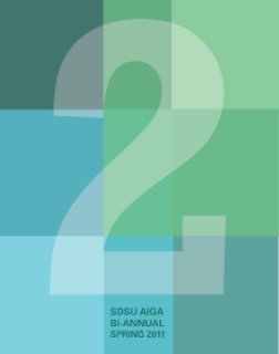 SDSU AIGA Bi-Annual Magazine book cover