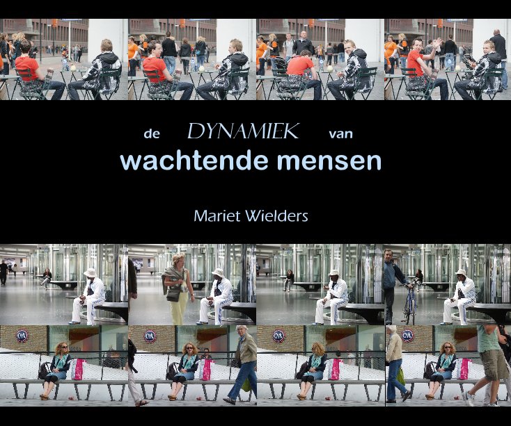 View de dynamiek van wachtende mensen by Mariet Wielders