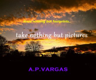 leave nothing but footprints... take nothing but pictures A.P.VARGAS book cover