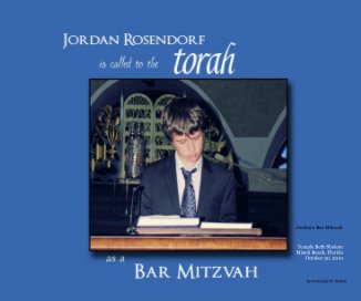 Jordan's Bar Mitzvah book cover