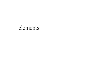 elements book cover