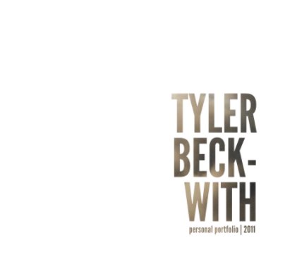 Tyler Beckwith | Personal Portfolio | 2011 book cover