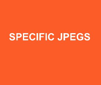 SPECIFIC JPEGS book cover