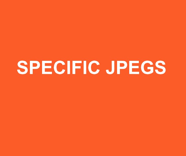 Ver SPECIFIC JPEGS por Jonathan Lewis
