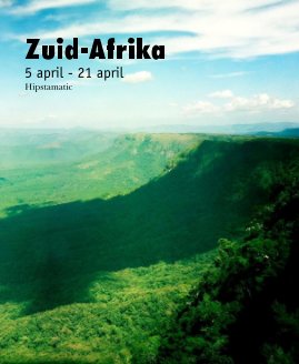 Zuid-Afrika 5 april - 21 april Hipstamatic book cover