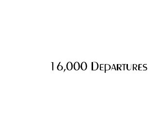 16,000 Departures book cover