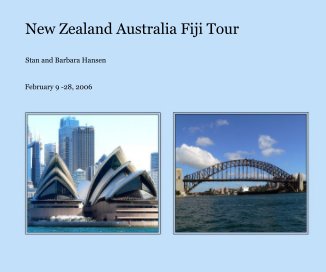 New Zealand Australia Fiji Tour book cover