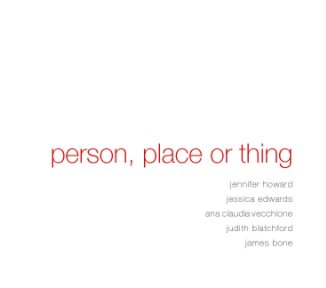 person, place or thing book cover