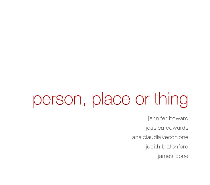 View person, place or thing by howard,edwards,vecchione, blatchford, bone