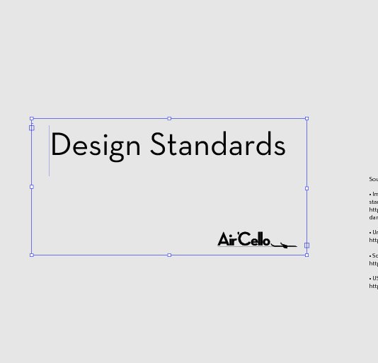 View Air 'Cello Design Standards by Greg Steele