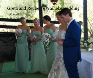 Greta and Reuben's Waiheke wedding book cover