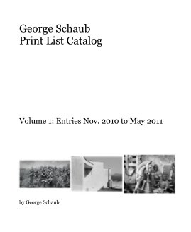 George Schaub Print List Catalog book cover
