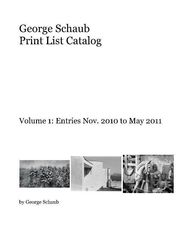 View George Schaub Print List Catalog by George Schaub