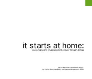 It Starts At Home book cover