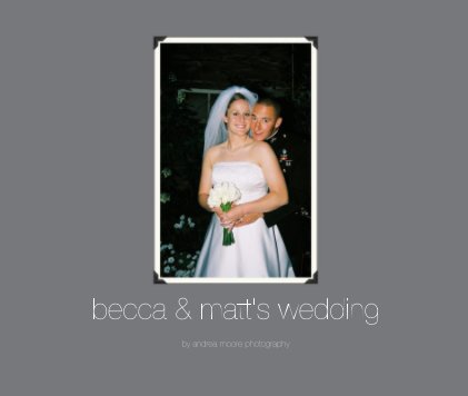 becca & matt's wedding book cover