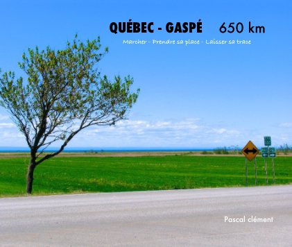 QUÉBEC - GASPÉ 650 km Marcher - Prendre sa place - Laisser sa trace Pascal clément book cover