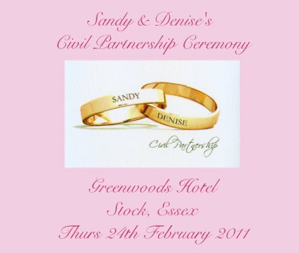 Sandy & Denise's Civil Partnership Ceremony book cover