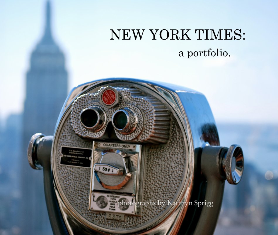 View NEW YORK TIMES:
                                  a portfolio. by photographs by Kathryn Sprigg