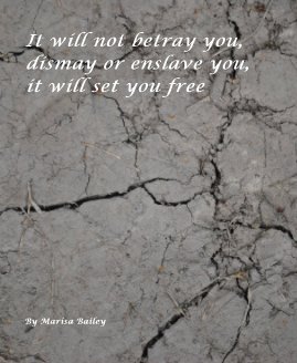 It will not betray you, dismay or enslave you, it will set you free book cover