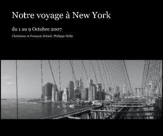 Notre voyage à  New York book cover