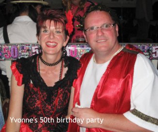 Yvonne's 50th birthday party book cover