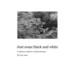 Just some black and white book cover