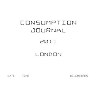 Consumption journal book cover