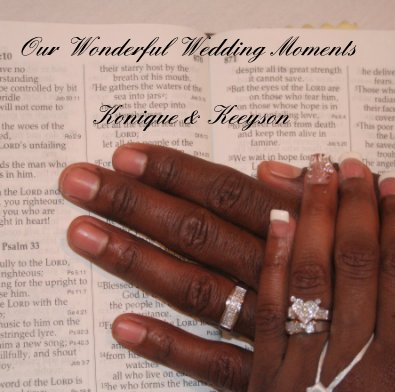 Our Wonderful Wedding Moments Konique & Keeyson book cover