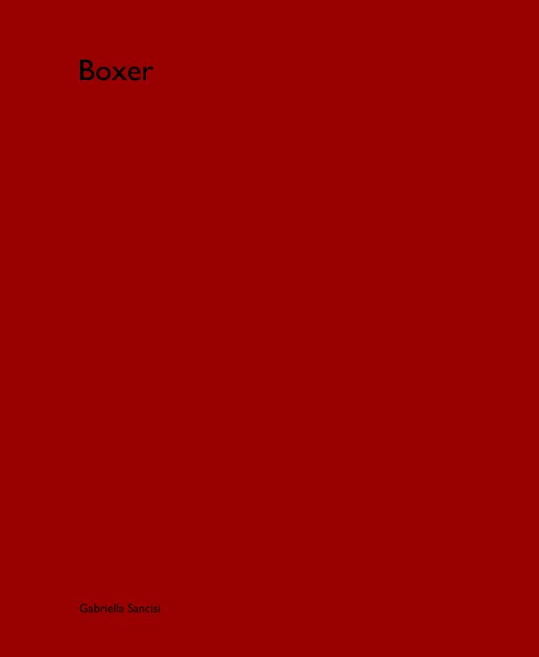 Ver Boxer por Gabriella Sancisi