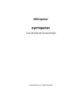eye•opener   blik•opener book cover