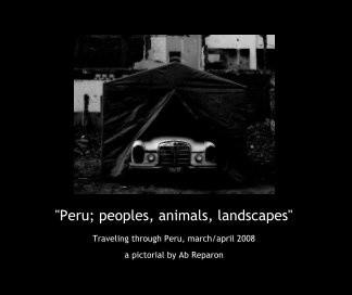 "Peru; peoples, animals, landscapes" book cover