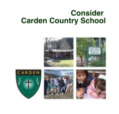 Consider Carden Country School book cover