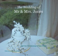 The Wedding of Mr & Mrs. Jones book cover